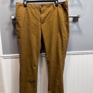 Aero Men's Casual Chino Pants in Mustard Brown 34/32